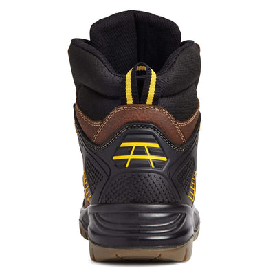 Apache RANGER Black Waterproof Safety Hiker Boots Brown Heel #colour_brown