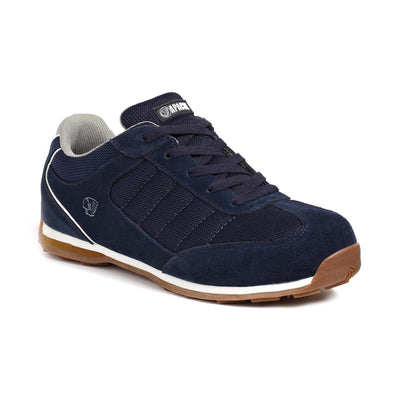 Apache Strike Navy Suede Retro Safety Trainers Navy Main #colour_navy