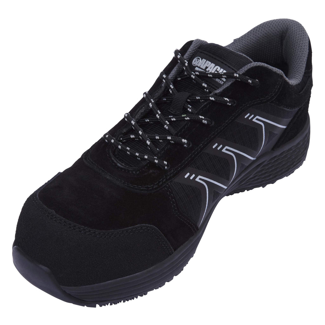 Apache Venus Apache Metal Free Safety Trainers Black Front #colour_black