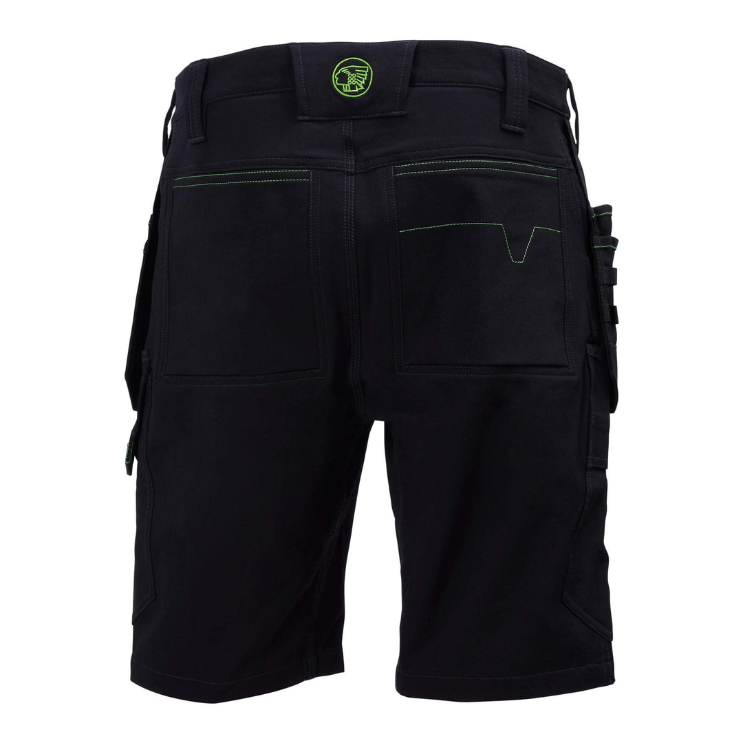 Apache Whistler 4 Way Stretch Shorts Black Back #colour_black