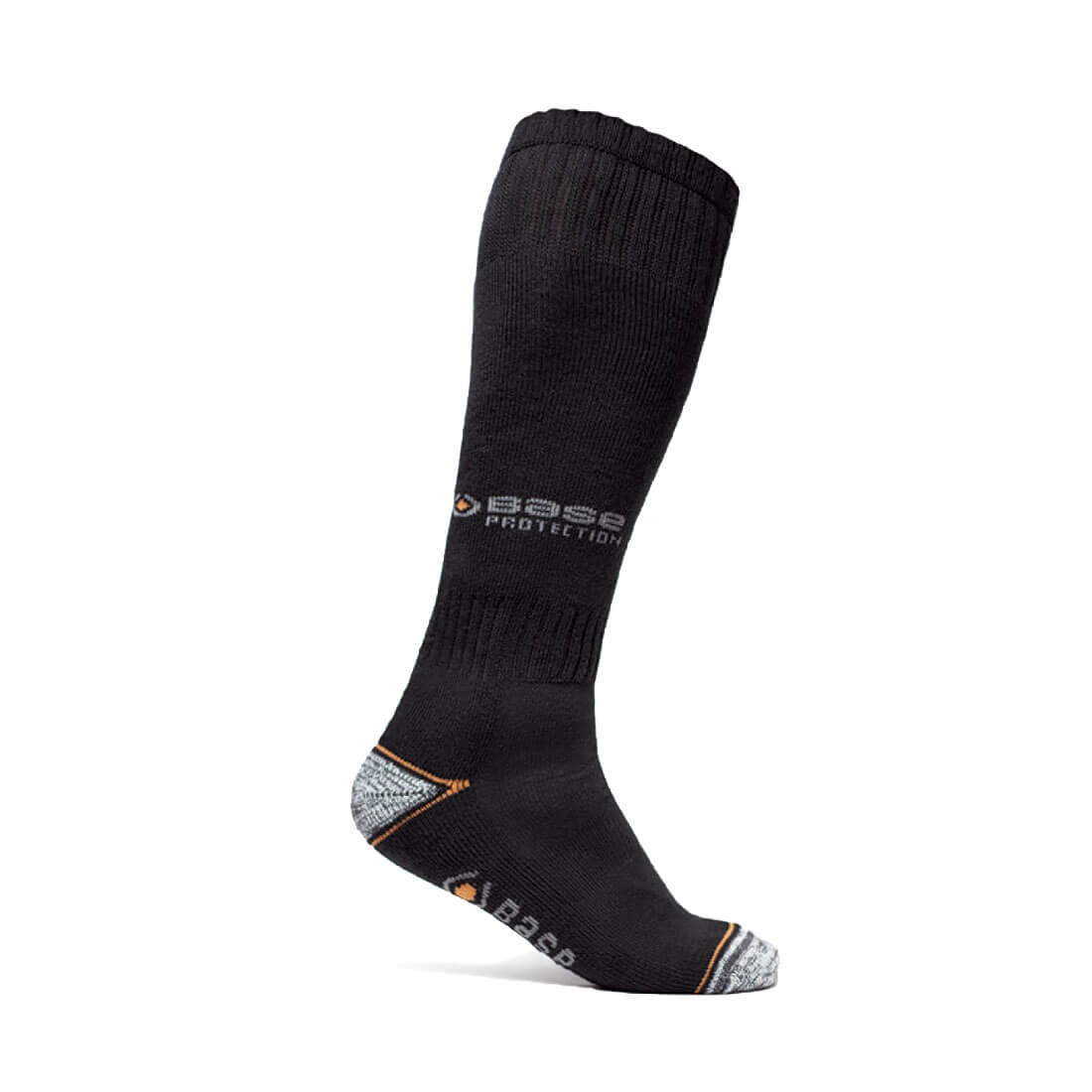 Base 400 Long Work Socks Black/Grey 1#colour_black-grey