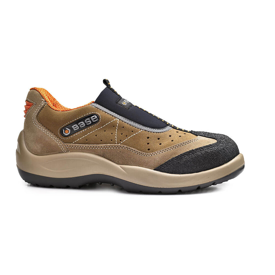 Base Arena Toe Cap Work Safety Shoes Beige/Black 1#colour_beige-black