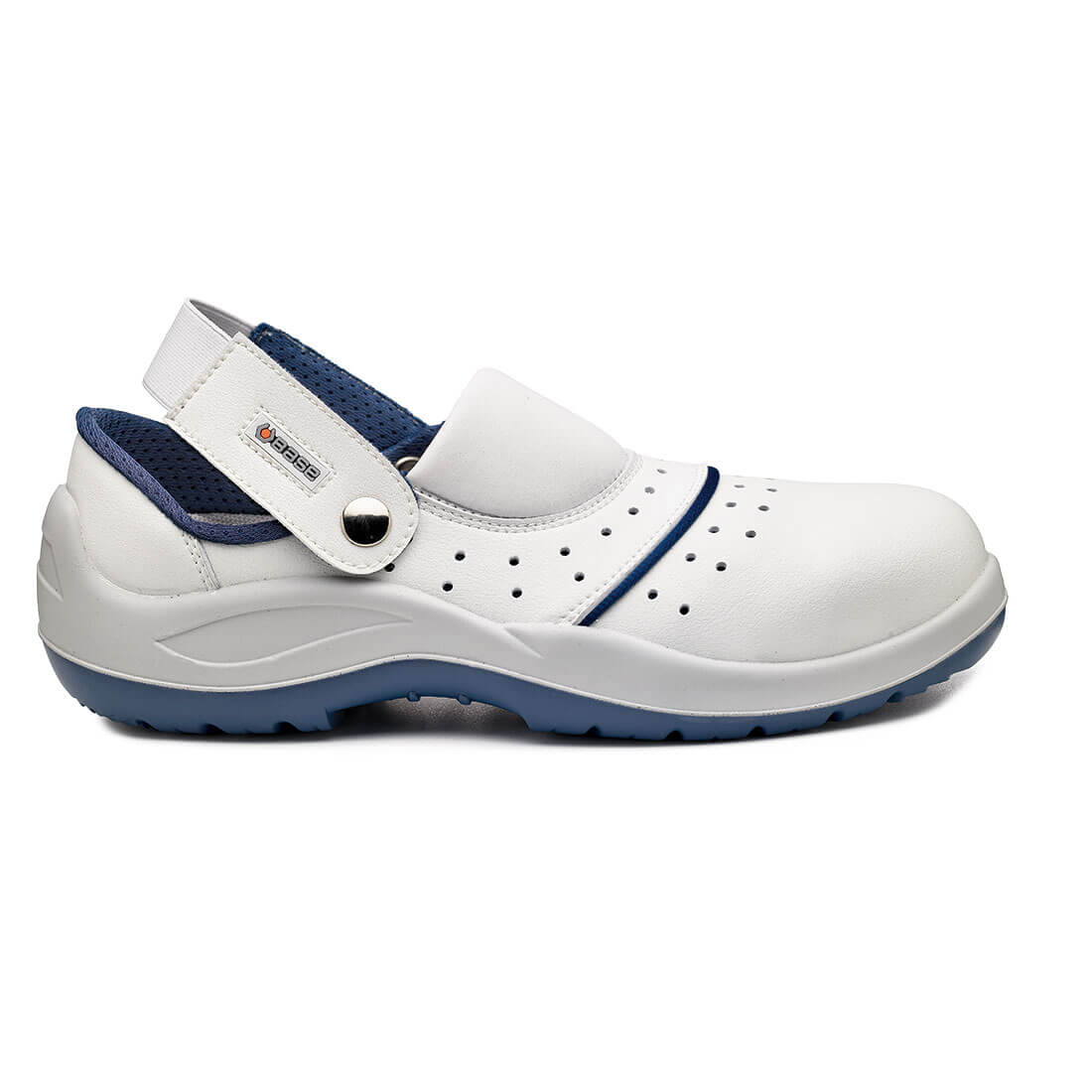 Base Bario Toe Cap Work Safety Sandals White 1#colour_white