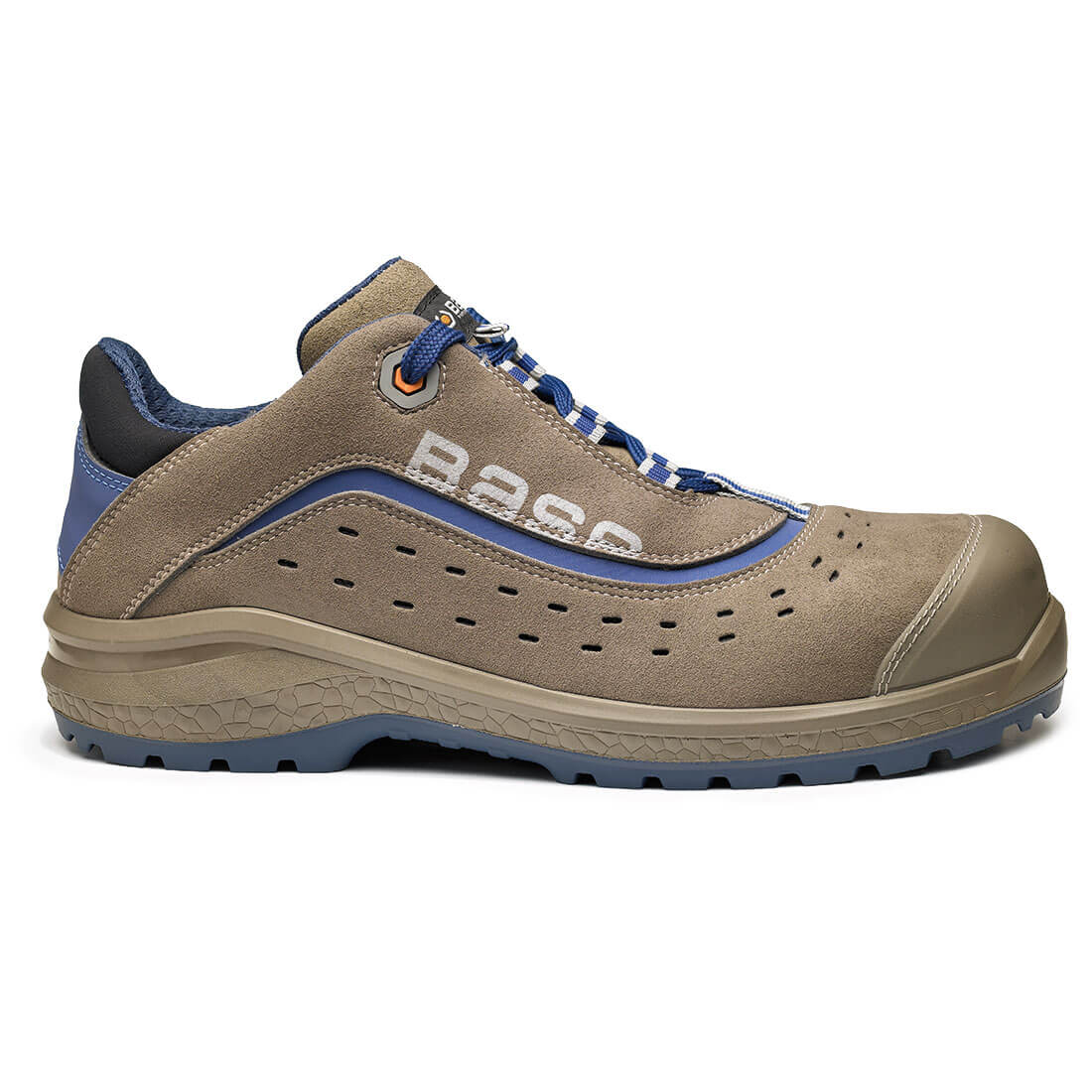 Base Be-Active Toe Cap Work Safety Shoes Grey/Blue 1#colour_grey-blue