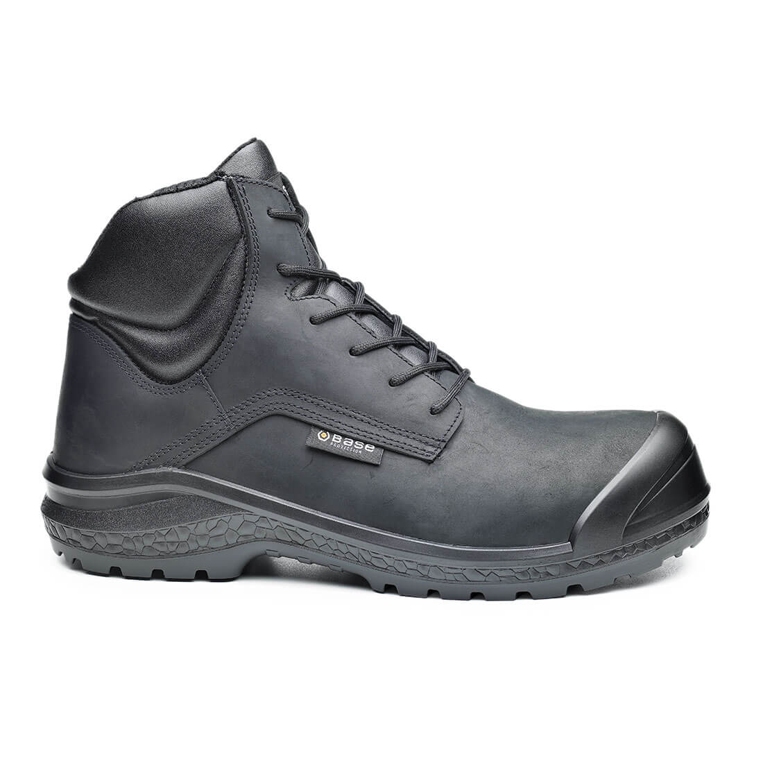 Base Be-Browny Top Toe Cap Work Safety Boots Black 1#colour_black