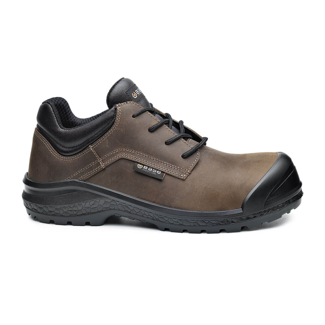 Base Be-Browny Toe Cap Work Safety Shoes Brown/Black 1#colour_brown-black