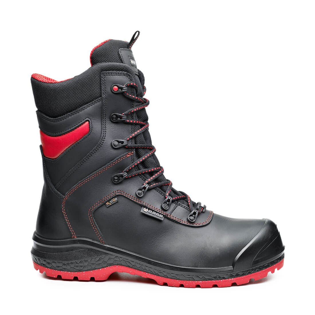 Base Be-Dry Top Toe Cap Work Safety Boots Black/Red 1#colour_black-red