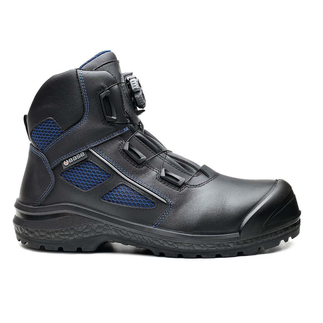 Base Be-Fast Top Toe Cap Work Safety Shoes Black/Blue 1#colour_black-blue