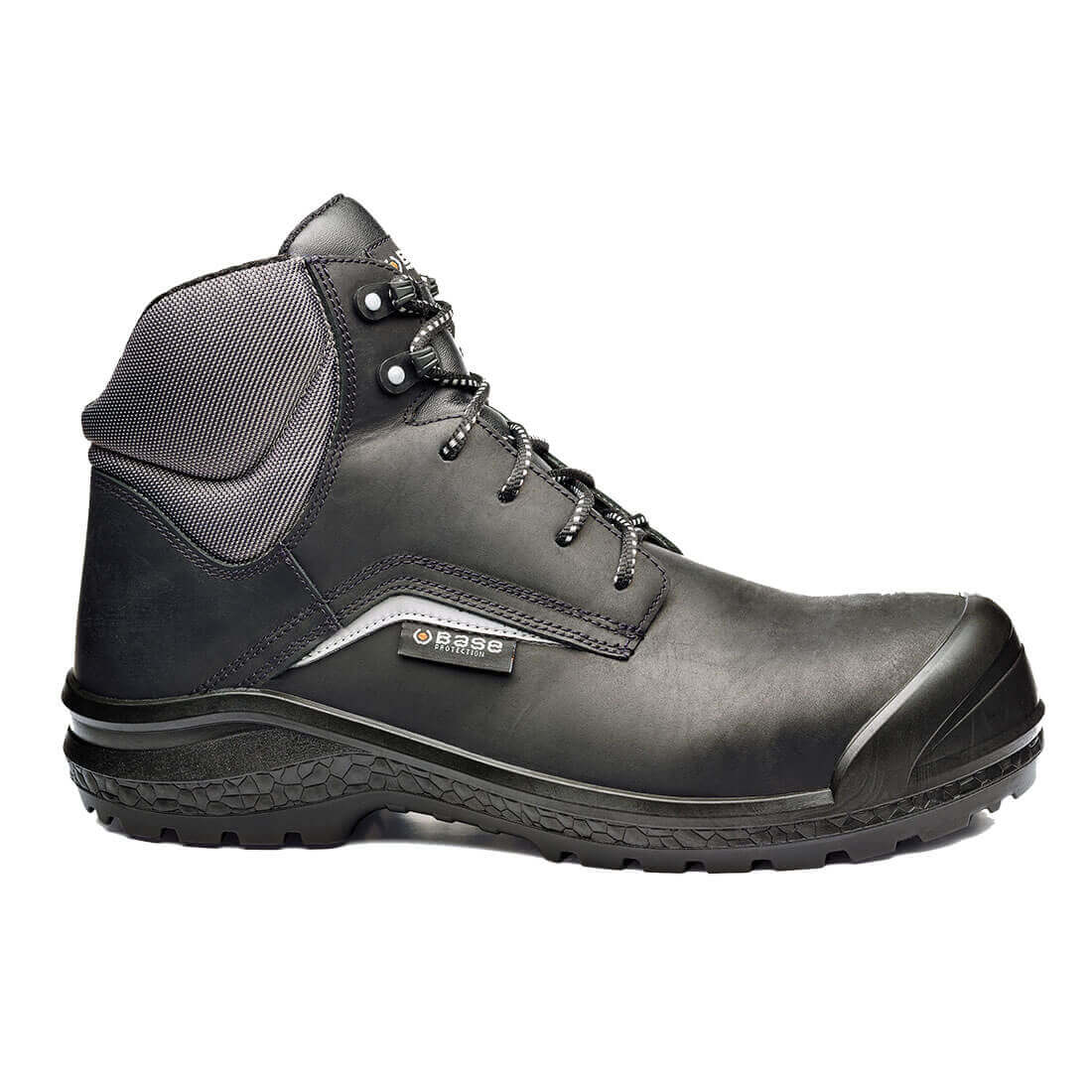 Base Be Grey Mid Toe Cap Work Safety Shoes Black/Grey 1#colour_black-grey