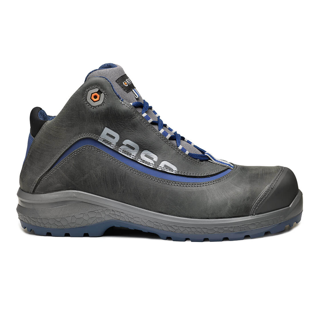 Base Be-Joy Top Toe Cap Work Safety Shoes Grey/Blue 1#colour_grey-blue
