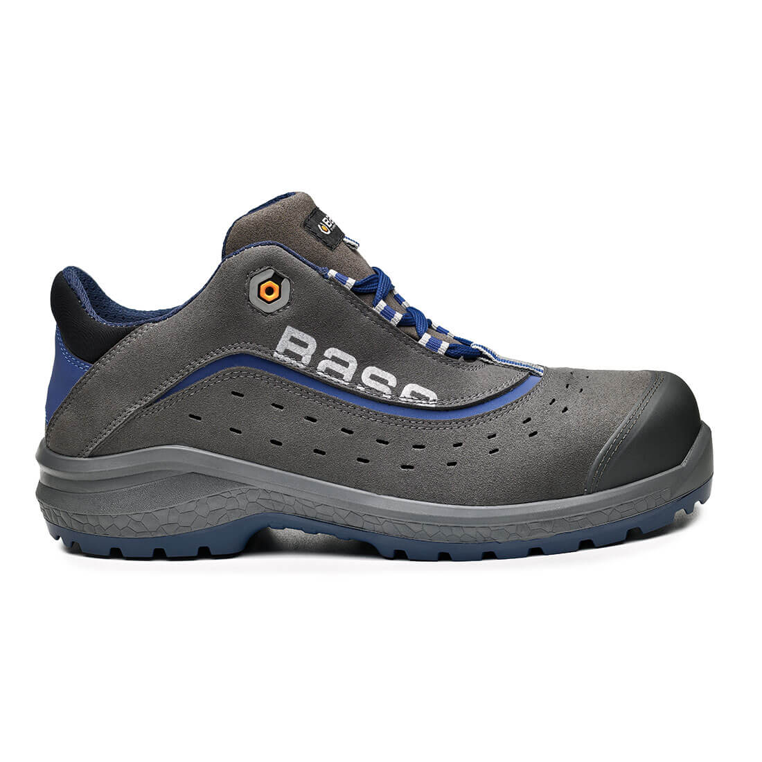 Base Be-Light Toe Cap Work Safety Shoes Grey/Blue 1#colour_grey-blue