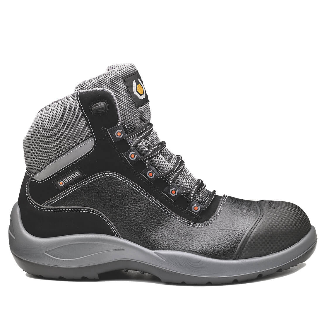 Base Beethoven Toe Cap Work Safety Boots Black/Grey 1#colour_black-grey