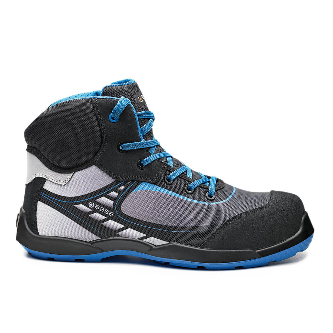 Base Bowling Top Toe Cap Work Safety Shoes Black/Blue 1#colour_black-blue