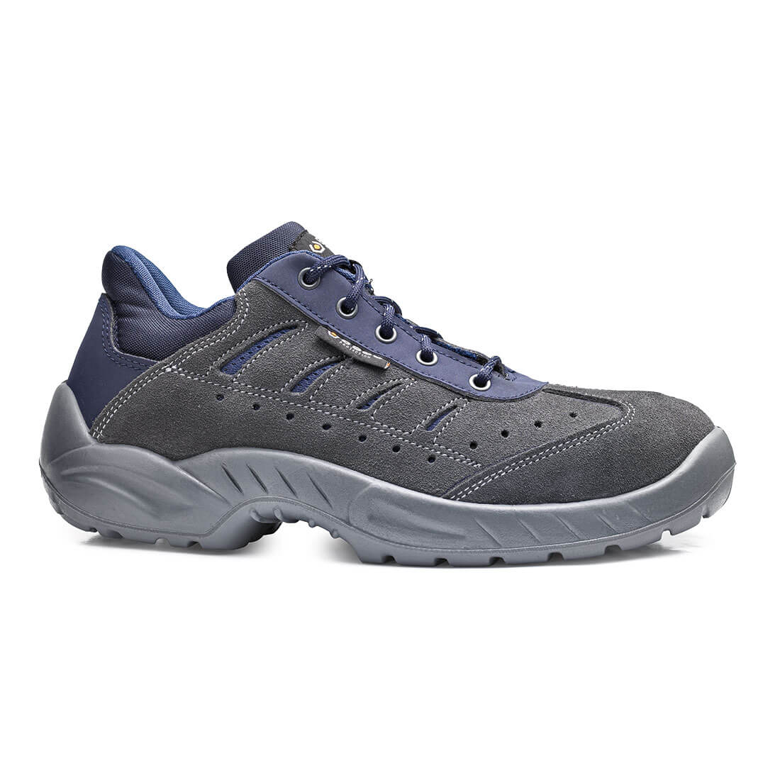 Base Colosseum Toe Cap Work Safety Shoes Grey/Cobalt 1#colour_grey-cobalt
