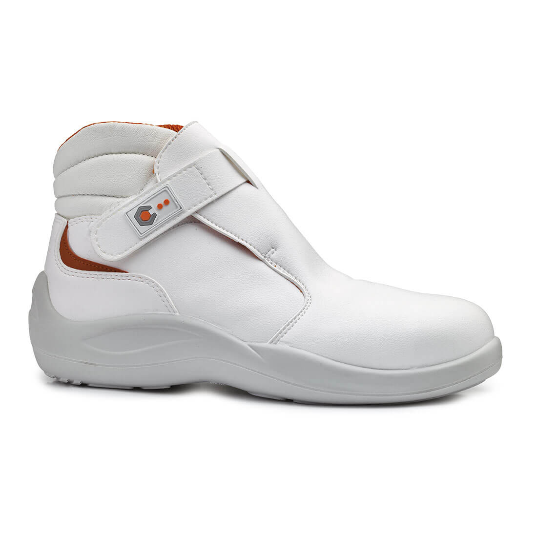 Base Cromo Toe Cap Work Safety Shoes White 1#colour_white