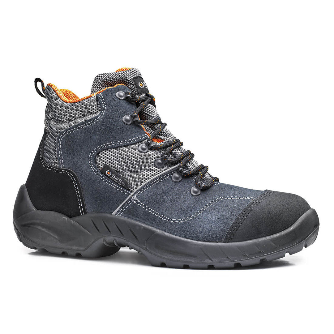 Base Dammtor Toe Cap Work Safety Boots Blue/Orange 1#colour_blue-orange