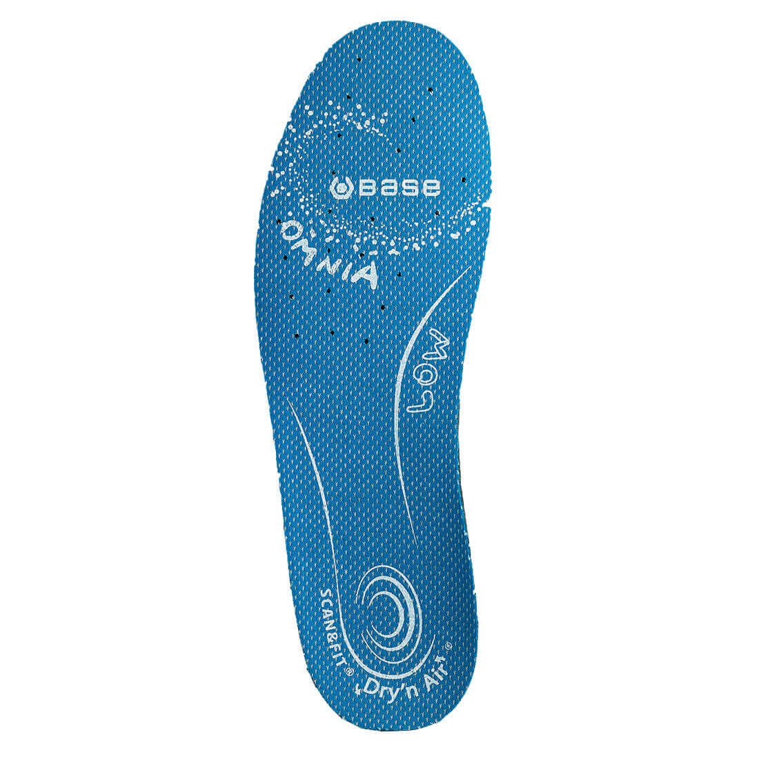 Base Dry N Air Scan and Fit Omnia Low Support Shoe Insoles Blue 1#colour_blue