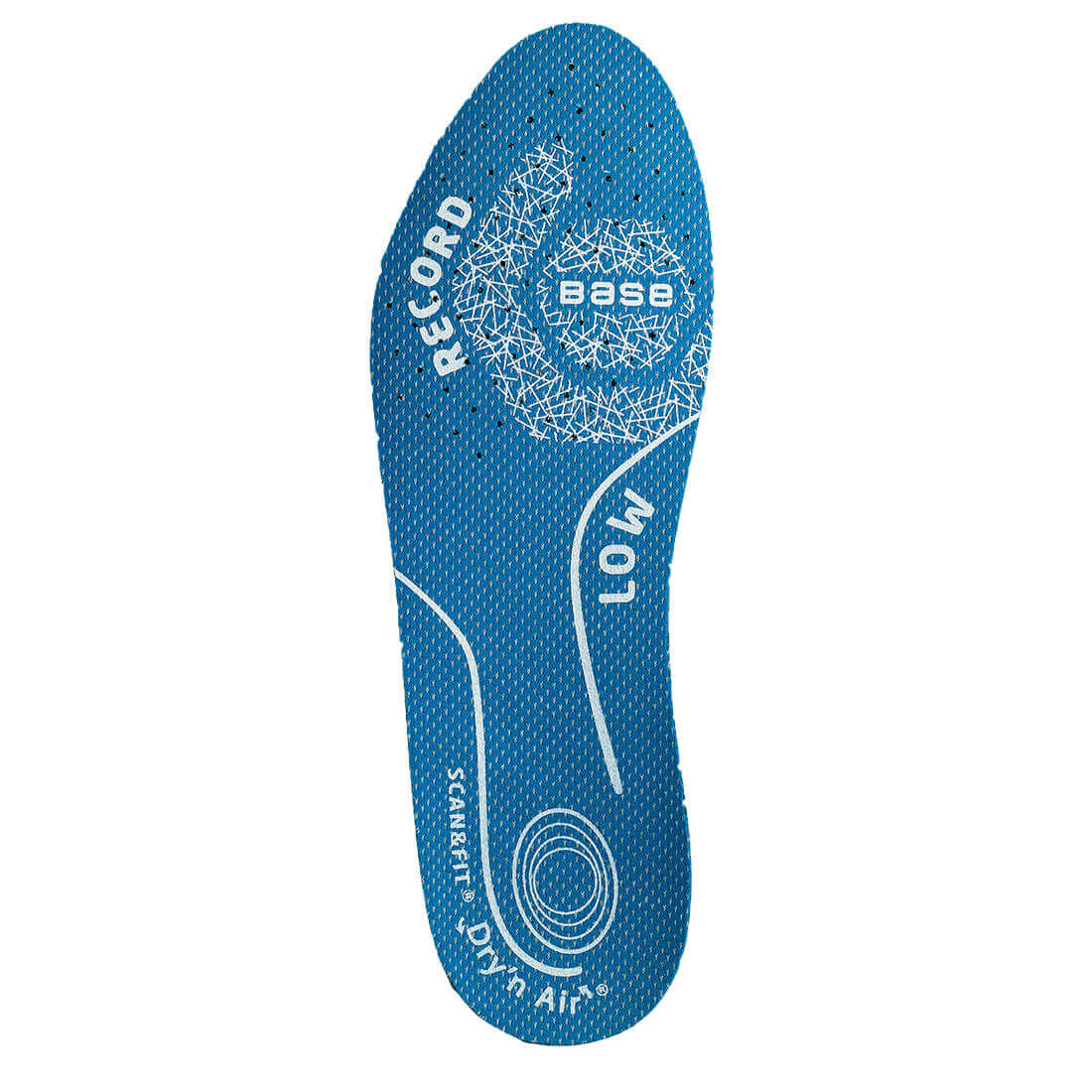 Base Dry N Air Scan and Fit Record Low Support Shoe Insoles Blue 1#colour_blue