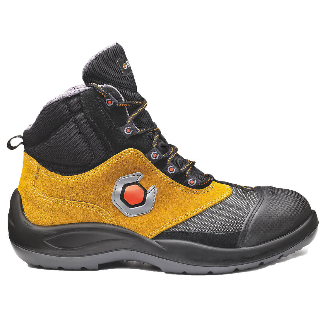 Base Extraflex Toe Cap Work Safety Boots Black/Yellow 1#colour_black-yellow