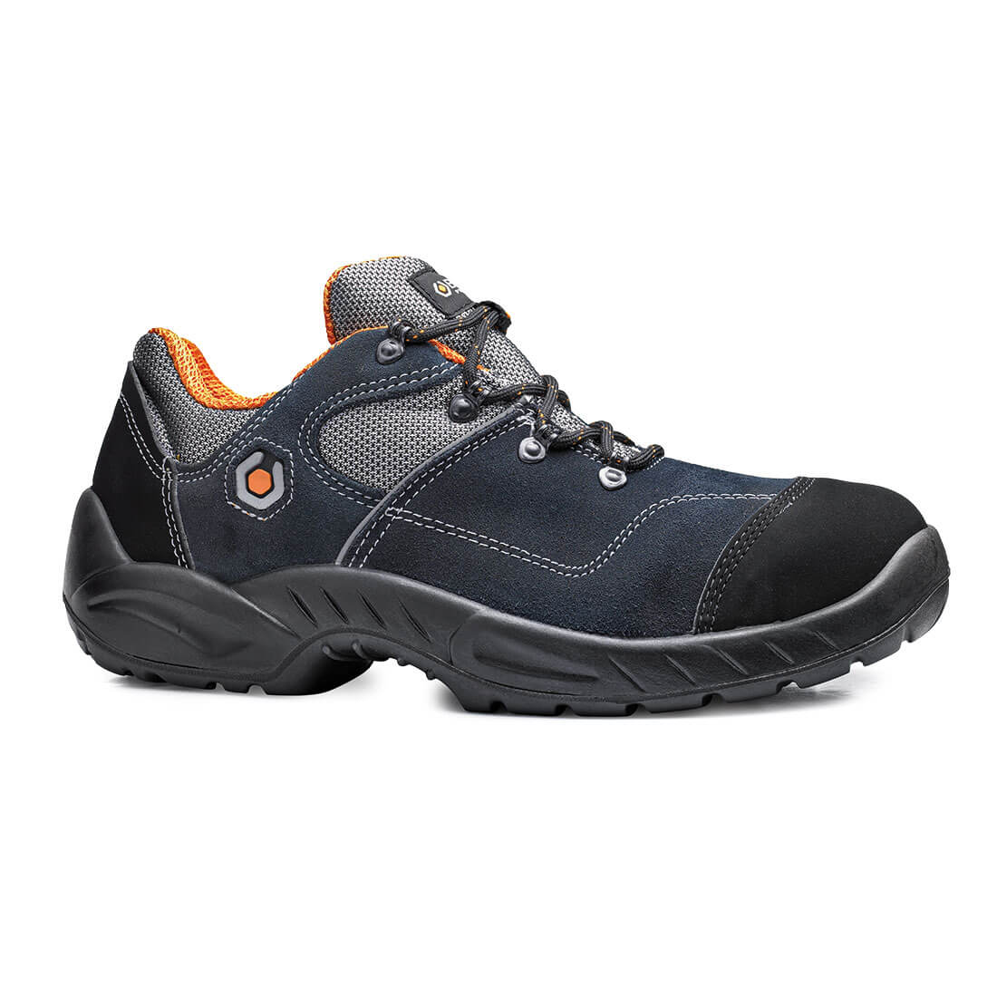 Base Garibaldi Toe Cap Work Safety Shoes Blue/Orange 1#colour_blue-orange