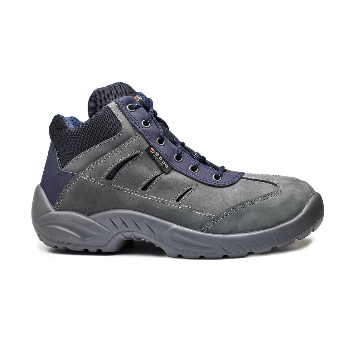 Base Greenwich Toe Cap Work Safety Boots Grey/Cobalt 1#colour_grey-cobalt