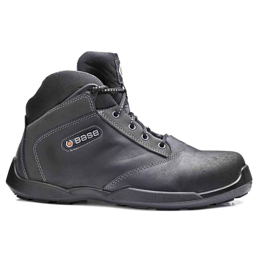 Base Hockey Toe Cap Work Safety Boots Black/Grey 1#colour_black-grey