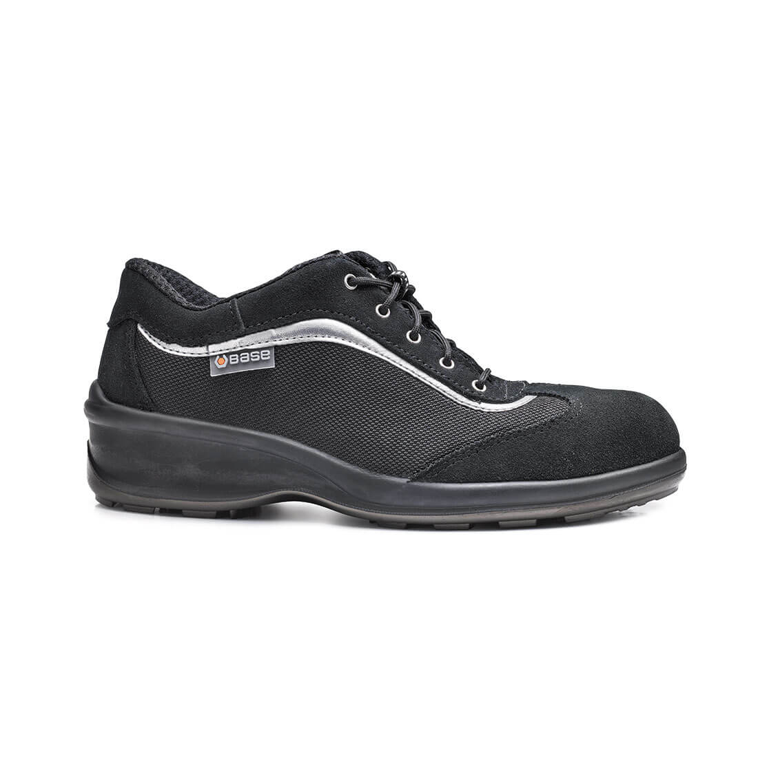 Base Iris Toe Cap Work Safety Shoes Black 1#colour_black