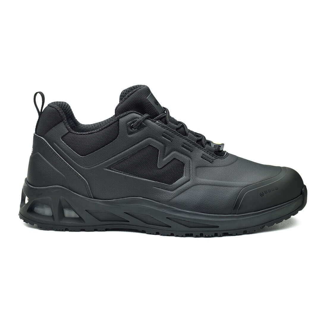 Base K-Up Toe Cap Work Safety Shoes Black 1#colour_black