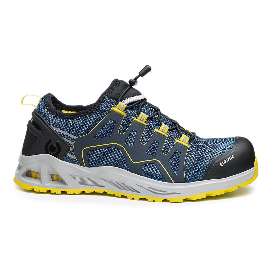 Base K-Walk Toe Cap Work Safety Shoes Blue/Yellow 1#colour_blue-yellow