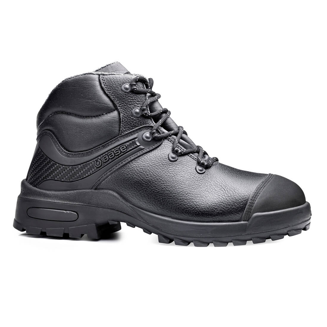 Base Morrison Toe Cap Work Safety Shoes Black 1#colour_black