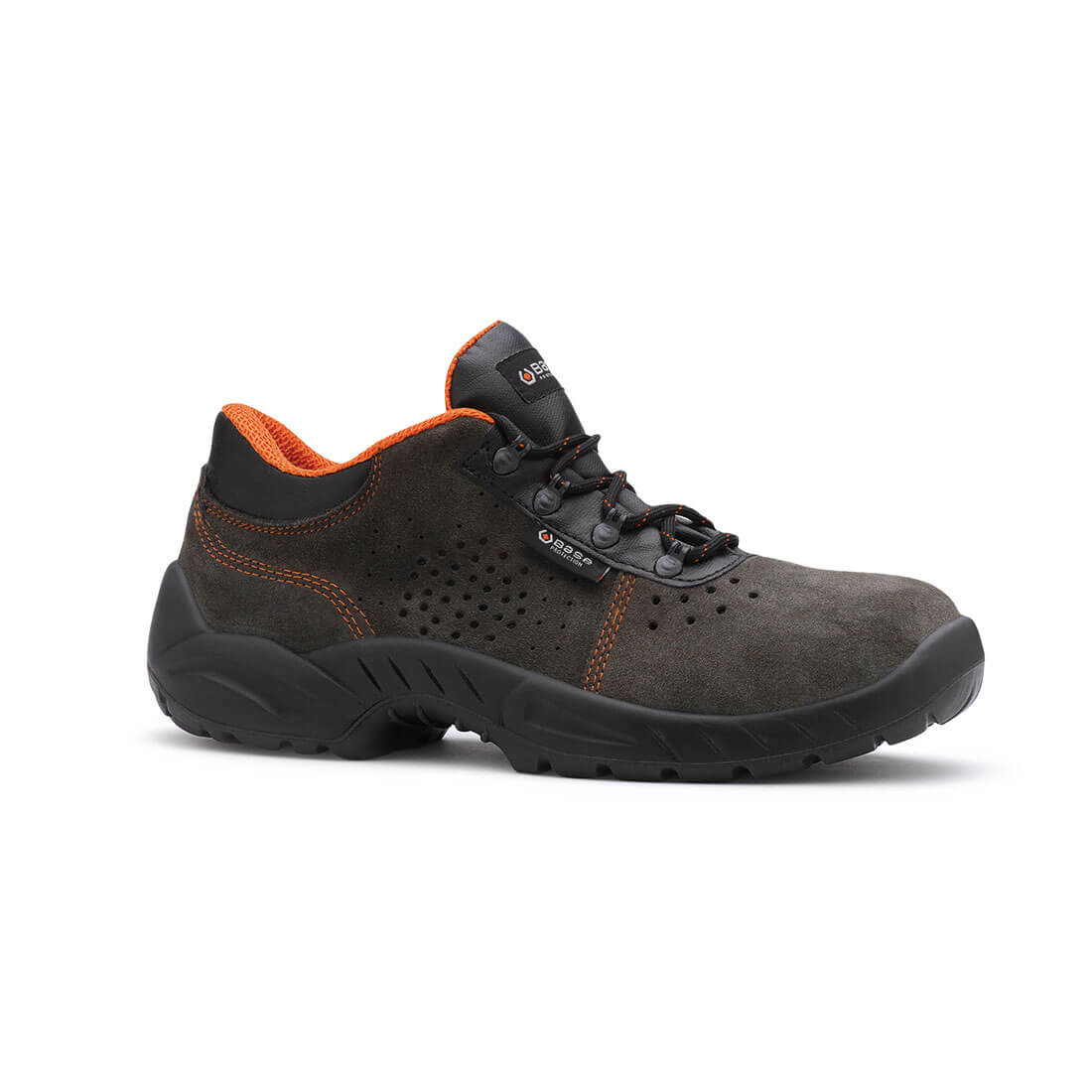 Base Opera Toe Cap Work Safety Shoes Grey/Orange 1#colour_grey-orange