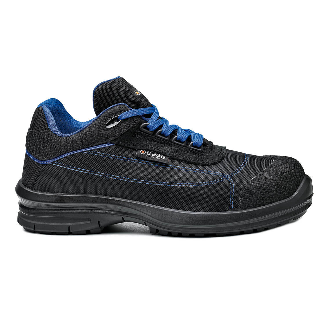 Base Pulsar Toe Cap Work Safety Shoes Black/Blue 1#colour_black-blue