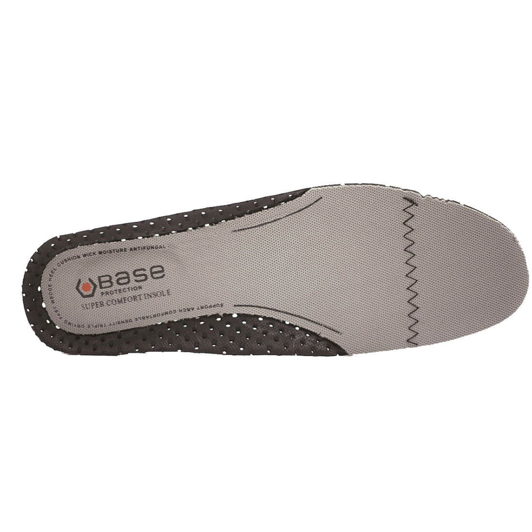 Base Super Comfort Work Insoles Black/Grey 1#colour_black-grey