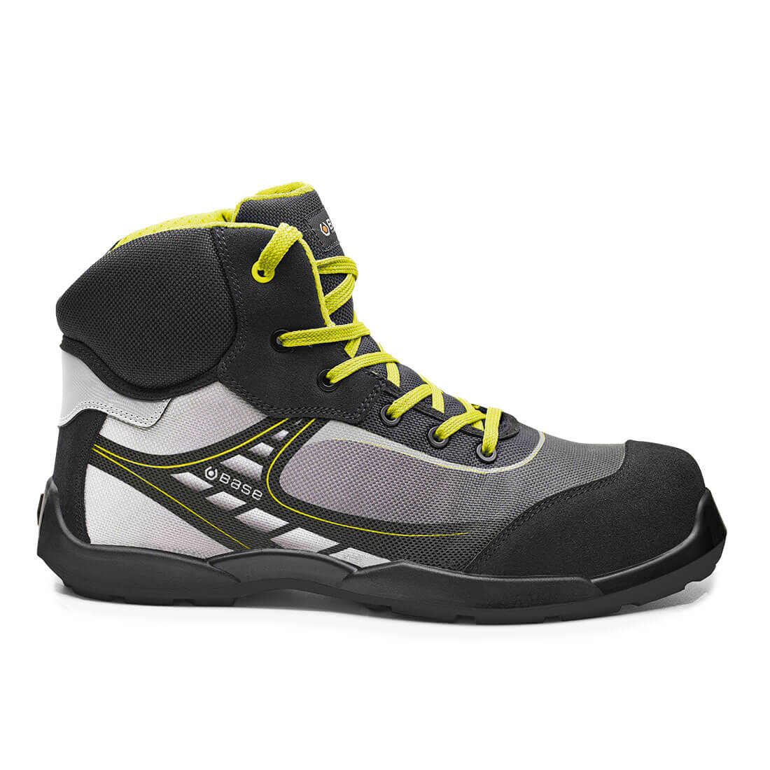 Base Tennis Top Toe Cap Work Safety Shoes Black/Yellow 1#colour_black-yellow