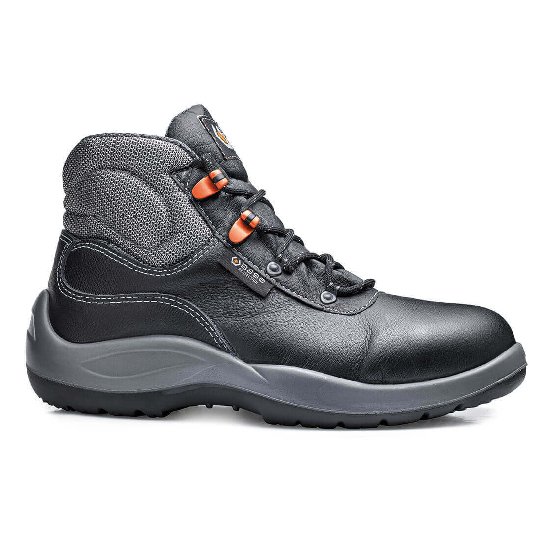 Base Verdi Toe Cap Work Safety Boots Black 1#colour_black