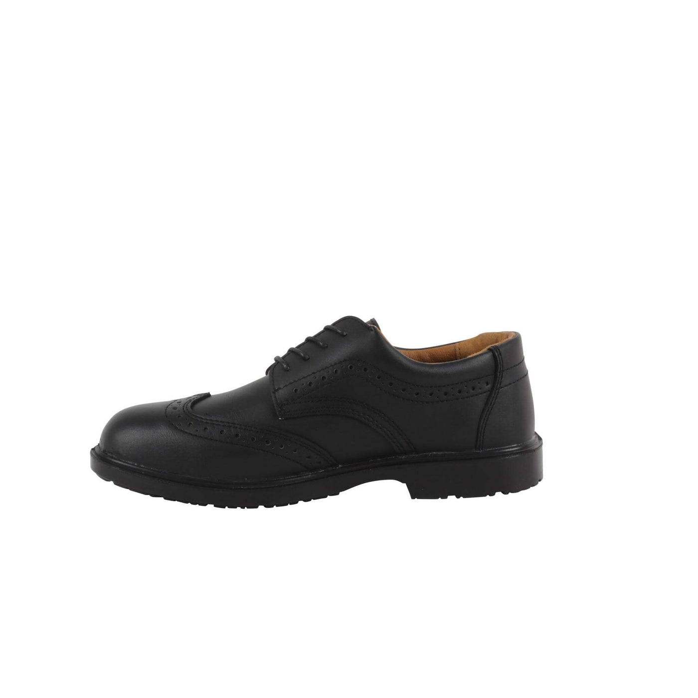 Blackrock Brogue Safety Shoes Black 2#colour_black
