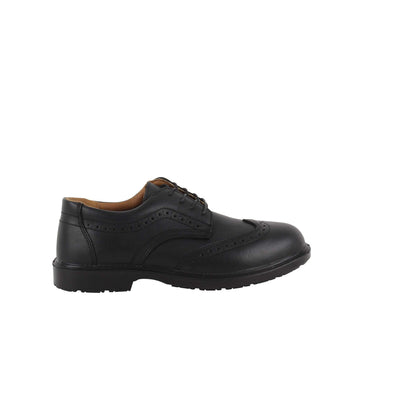 Blackrock Brogue Safety Shoes Black 3#colour_black