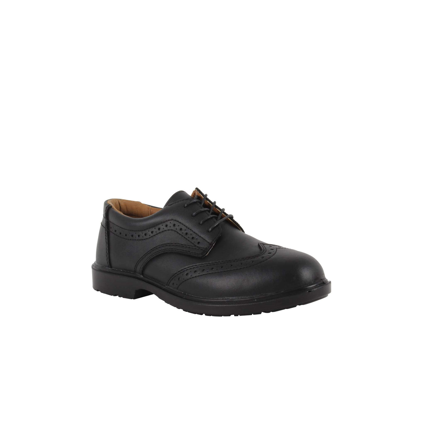 Blackrock Brogue Safety Shoes Black Main#colour_black
