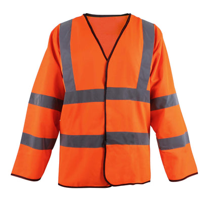 Blackrock Hi-Vis Long Sleeved Vest Orange Main#colour_orange