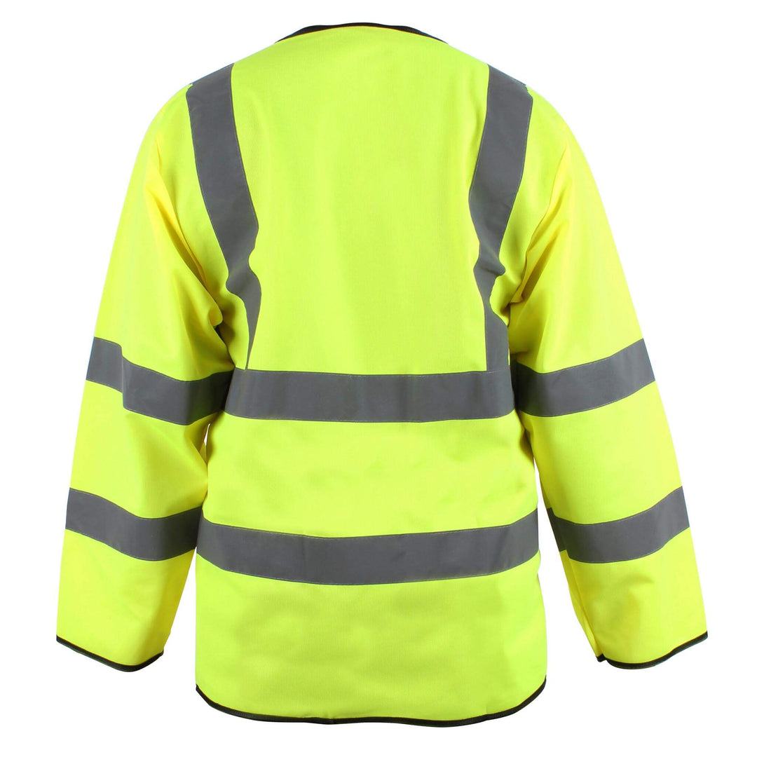 Blackrock Hi-Vis Long Sleeved Vest Yellow 2#colour_yellow