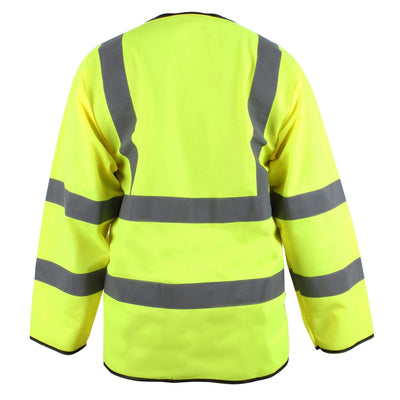 Blackrock Hi-Vis Long Sleeved Vest Yellow 2#colour_yellow