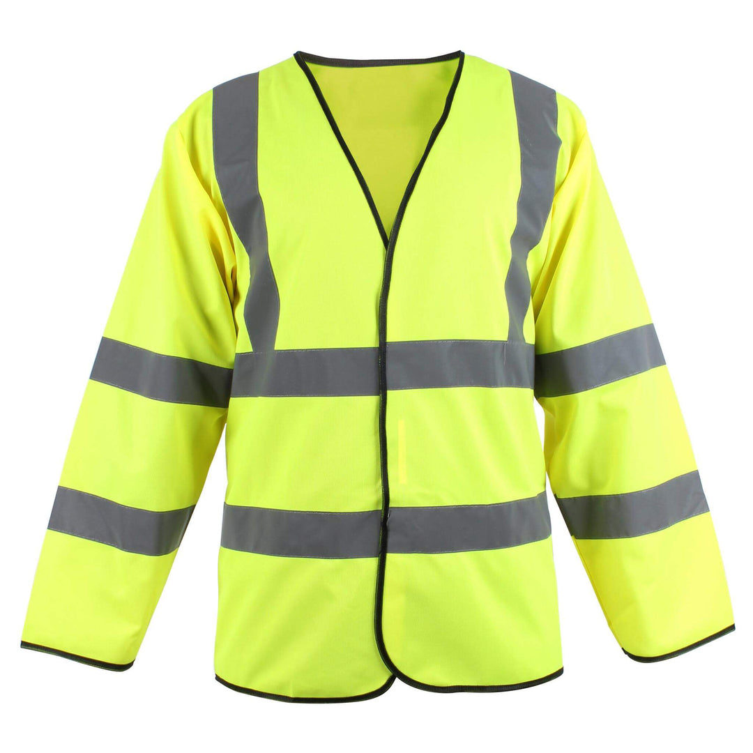 Blackrock Hi-Vis Long Sleeved Vest Yellow Main#colour_yellow