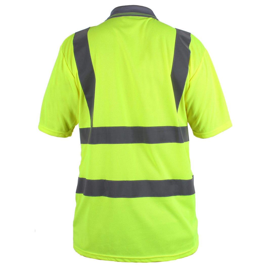 Blackrock Hi-Vis Polo Shirt Yellow 2#colour_yellow