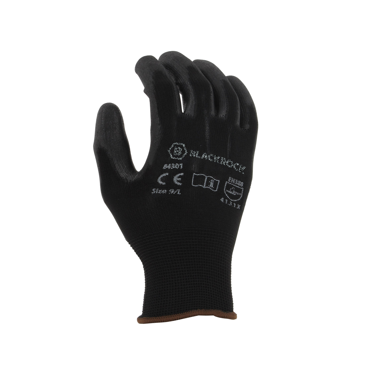 Blackrock Lightweight Breathable Lined Gripper Gloves Black 4#colour_black