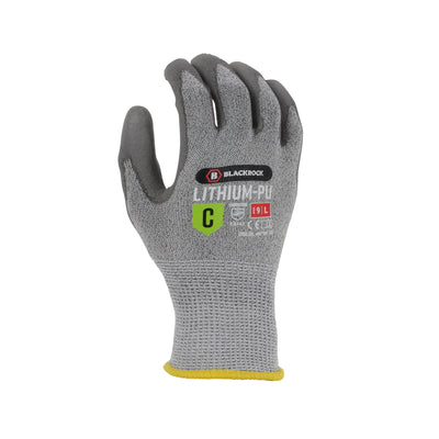 Blackrock Lithium PU Dry Grip Cut protection Gloves Grey 2#colour_grey