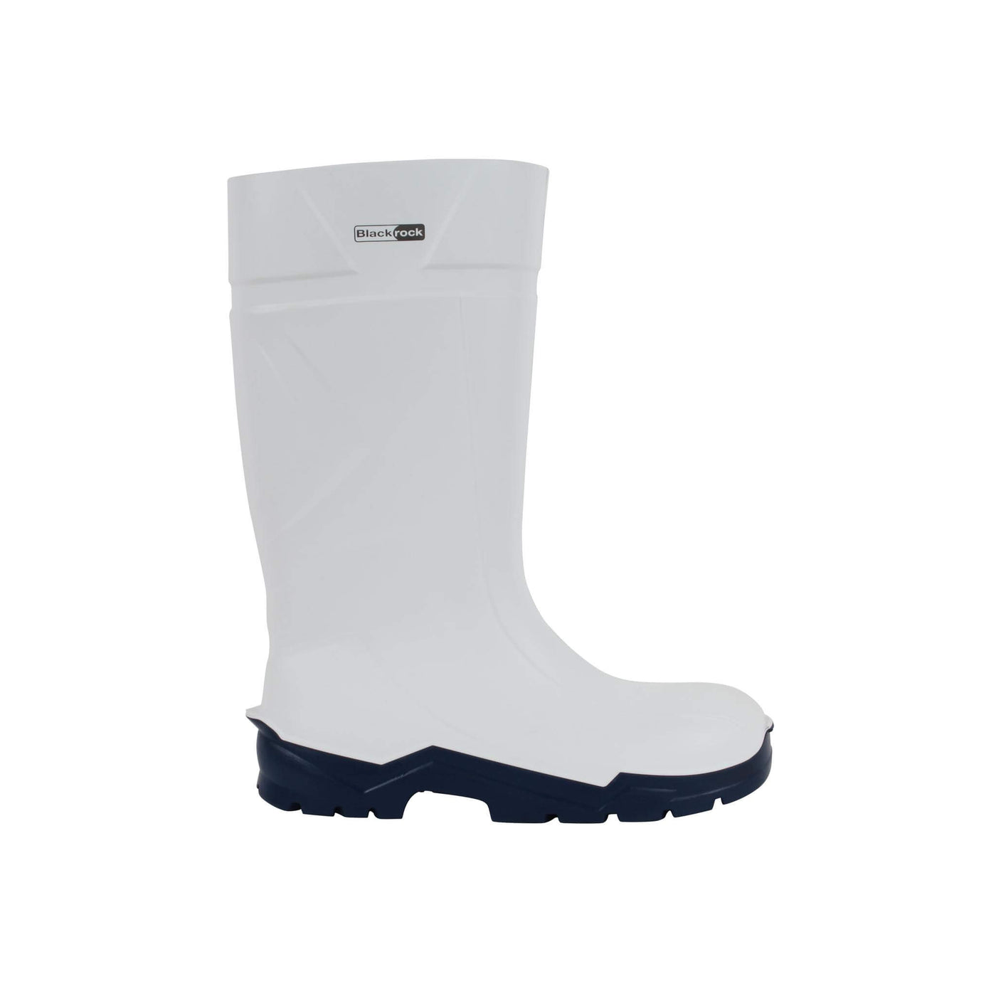 Blackrock S4 Premium PU Safety Wellington Boots White 3#colour_white