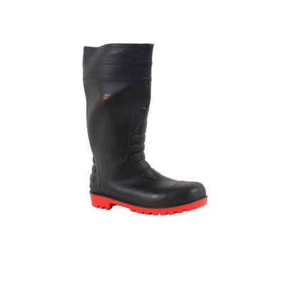 Blackrock Safety Wellington Boots Black/Red Sole Main#colour_black-red-sole