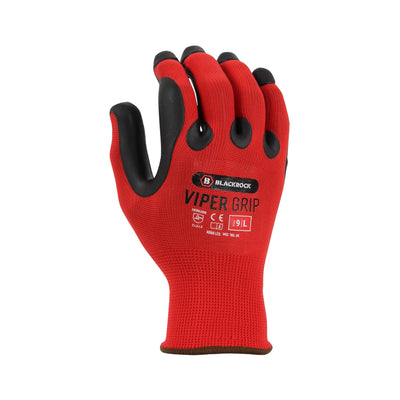 Blackrock Viper Grip Construction Gloves Red 2#colour_red