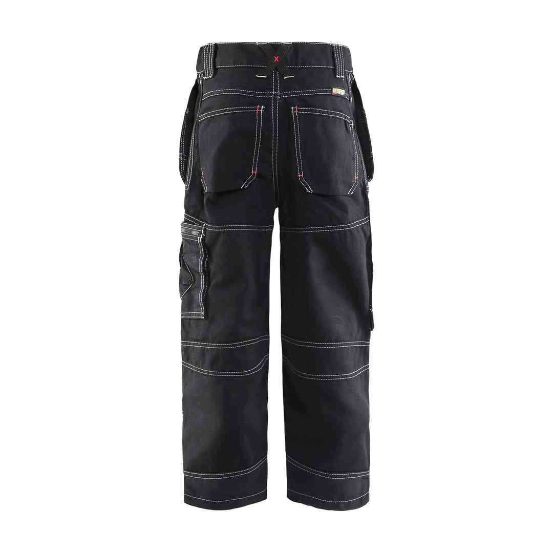 Blaklader 15461310 1500 Trousers Black Black Rear #colour_black