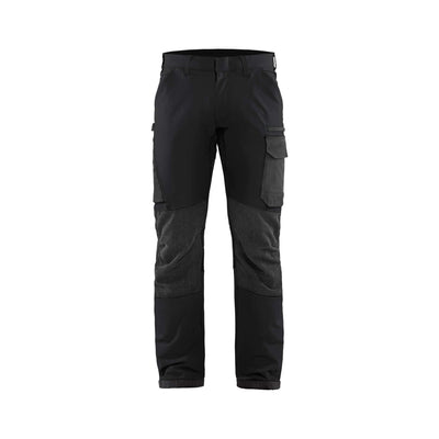Blaklader 14221645 4-Way-Stretch Trousers Cordura Black/Dark Grey Main #colour_black-dark-grey